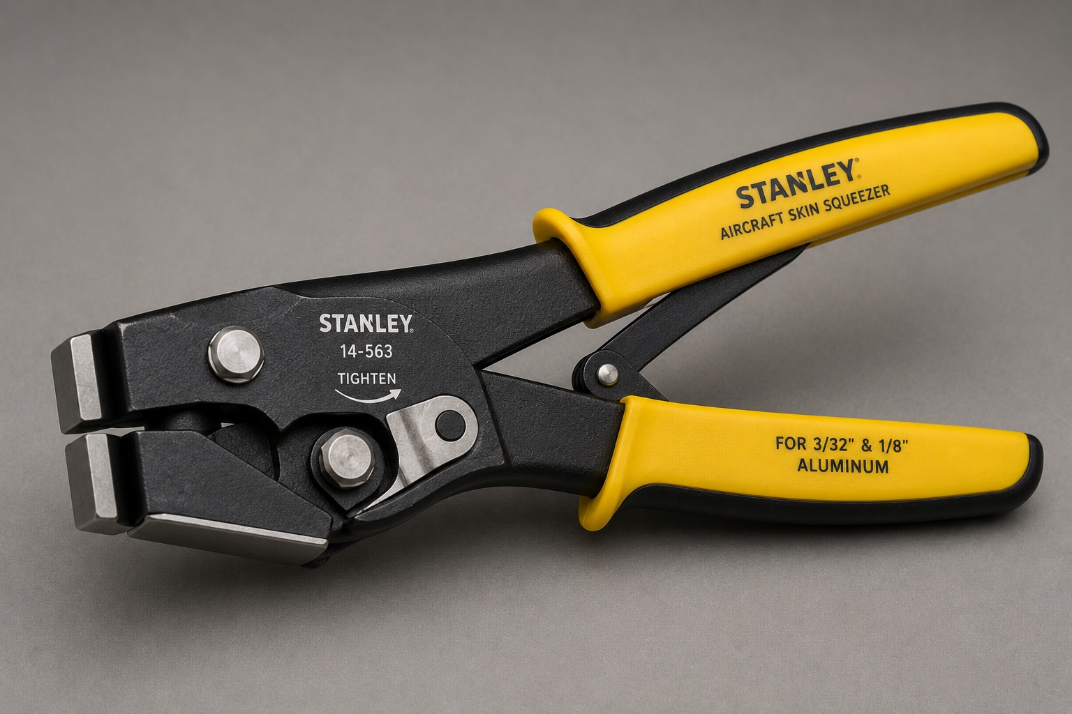 Aircraft skin squeezer for structural maintenance work