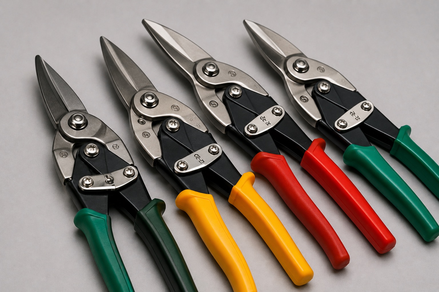 Aviation sheet metal snips for structural maintenance