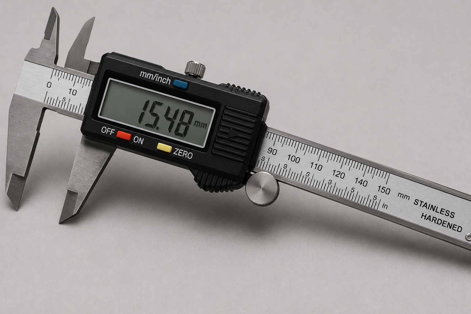 Digital caliper for calibrated aircraft maintenance checks